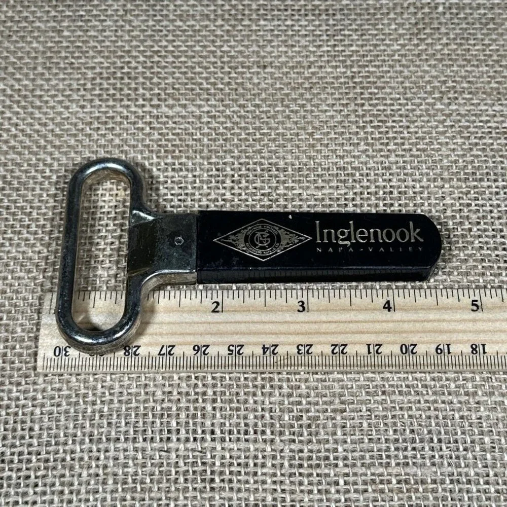 Inglenook Napa Valley‎ CA Wine Opener 2 Prong Cork Puller + Advertising Case